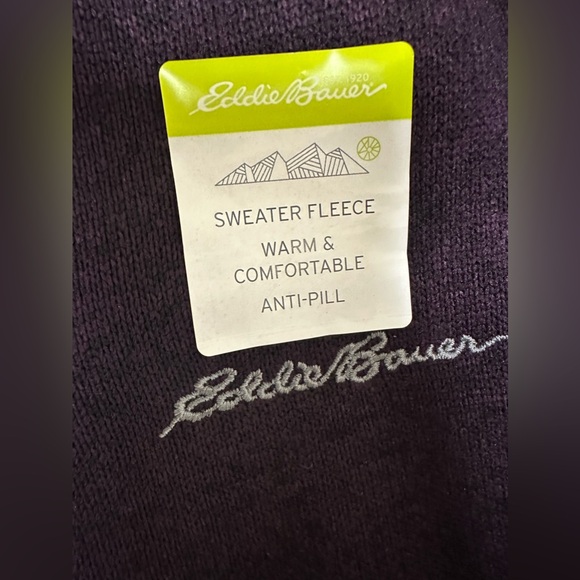 NWT;Eddie Bauer Radiator Fleece Quarter-Zip Pullover Sweater - Picture 3 of 6